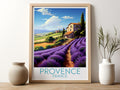 provence travel poster for kitchen france