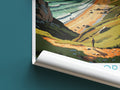 durdle door travel poster roll up dorset