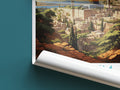 jerusalem travel poster roll up israel