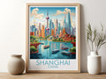 shanghai travel poster for kitchen china