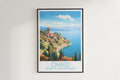 ohrid travel poster hanged on the wall north macedonia