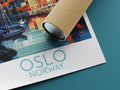 oslo travel poster rolled norway