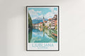 ljubljana travel poster hanged on the wall slovenia