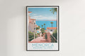 menorca travel poster hanged on the wall balearic islands