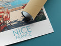 nice travel poster rolled france