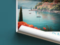 lake garda travel poster roll up italy