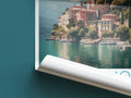 lake como travel poster roll up italy