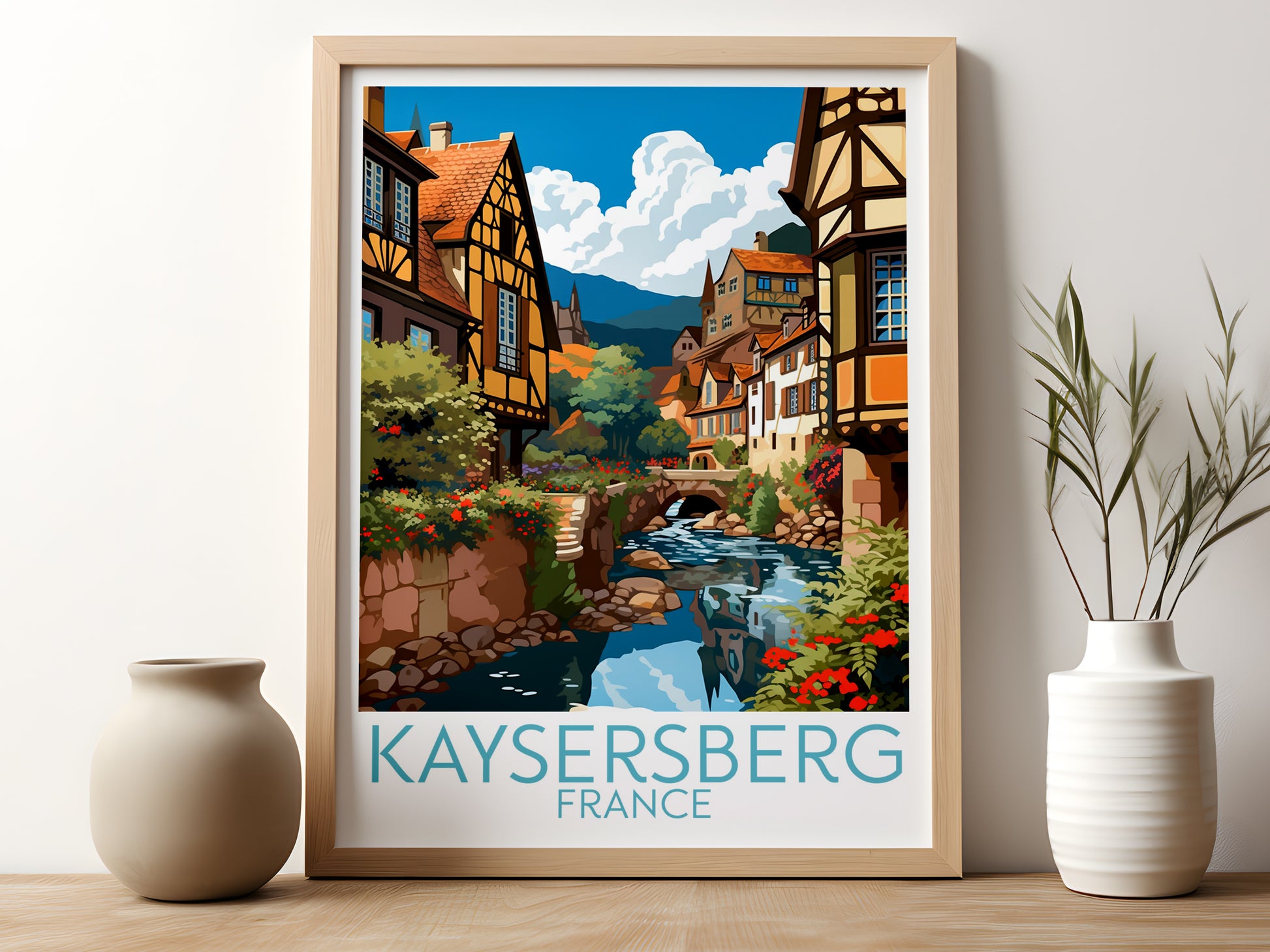 kaysersberg travel poster for kitchen france