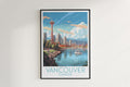 vancouver travel poster hanged on the wall canada