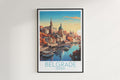 belgrade travel poster hanged on the wall serbia