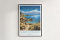 lake titicaca travel poster hanged on the wall bolivia