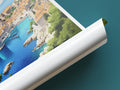 dubrovnik travel poster tube croatia