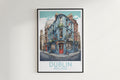 dublin travel poster hanged on the wall ireland