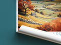 yorkshire dales travel poster roll up england