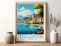 mallorque travel poster for kitchen spain