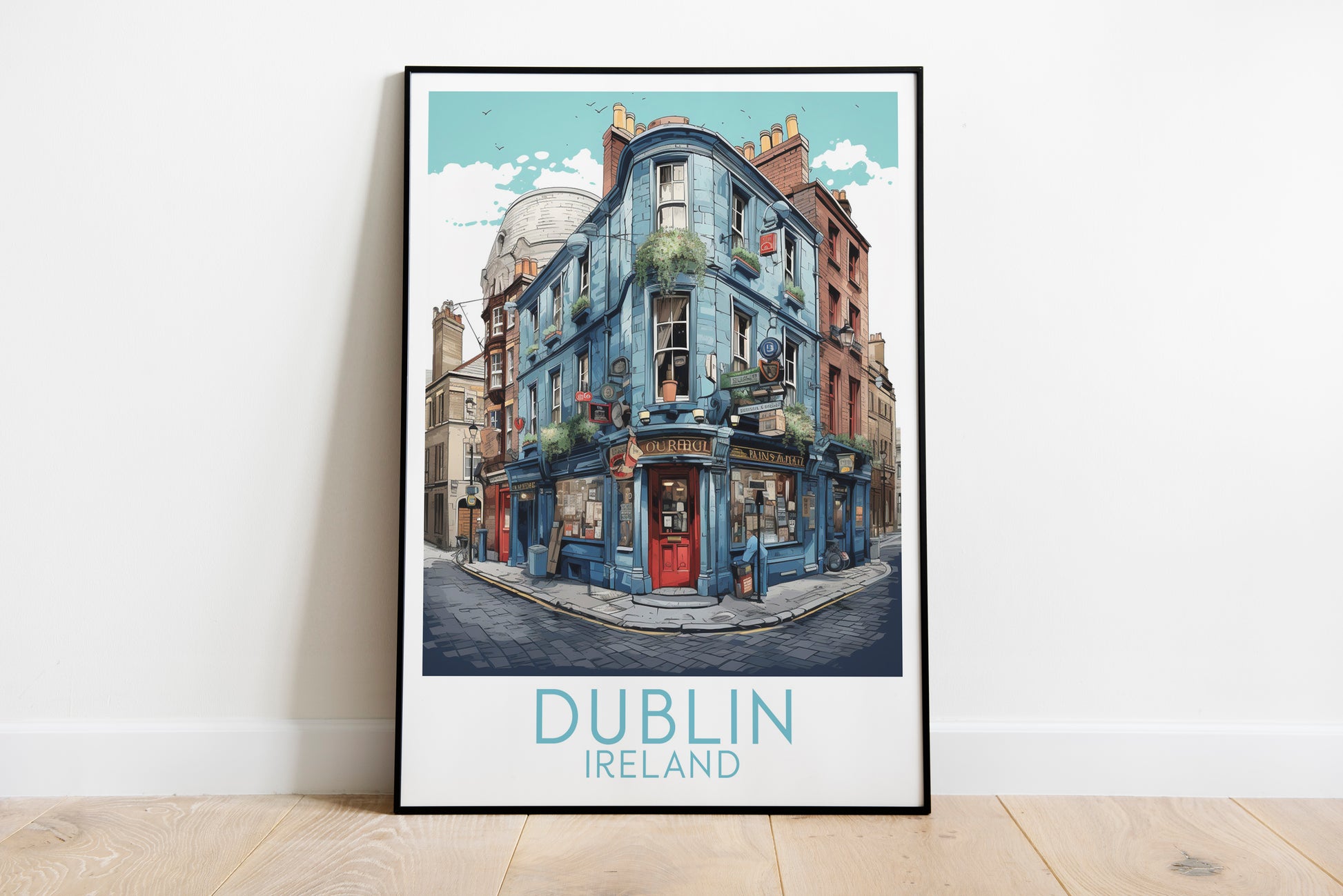 dublin travel poster on the ground ireland