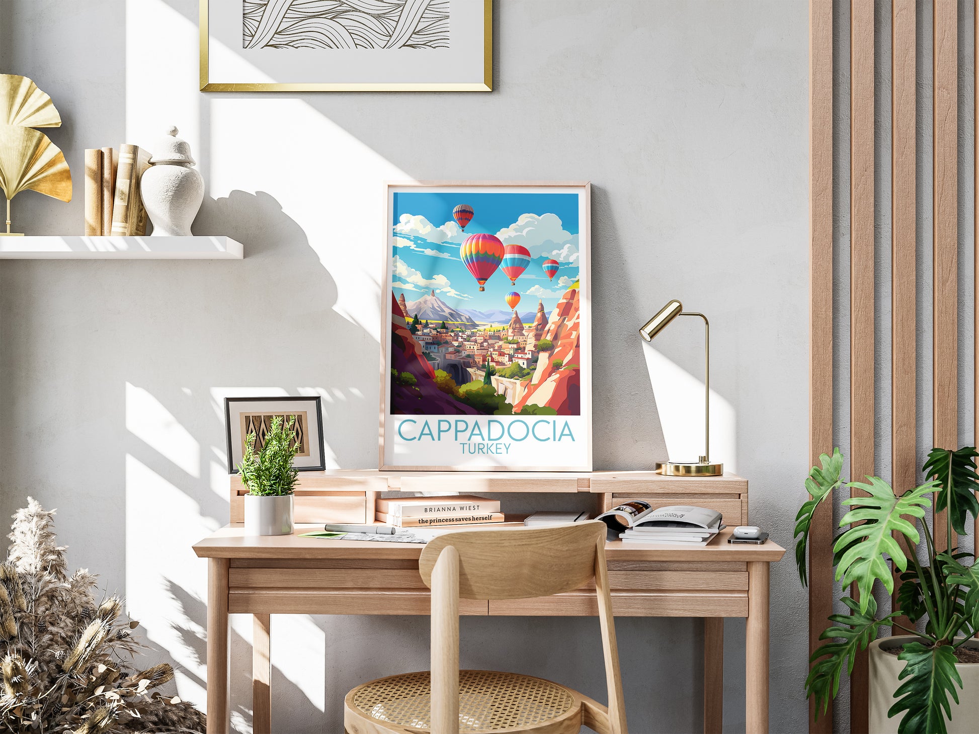 cappadocia travel poster for desk turkey