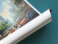 jakarta travel poster tube indonesia