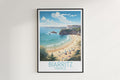 biarritz travel poster hanged on the wall france