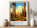 sequoia travel poster for kitchen national park