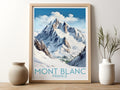 mont blanc travel poster for kitchen france