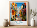 palma travel poster for kitchen spain