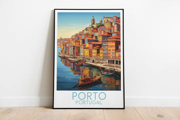 porto travel poster on the ground portugal