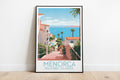 menorca travel poster on the ground balearic islands