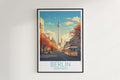 berlin travel poster hanged on the wall germany