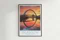 glasgow travel poster hanged on the wall scotland