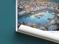 reykjavik travel poster roll up iceland