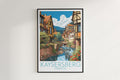 kaysersberg travel poster hanged on the wall france