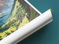 dolomites travel poster tube italy