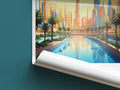 dubai travel poster roll up united arab emirates