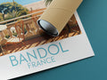 bandol travel poster rolled france