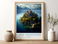 lake maggiore travel poster for kitchen italy