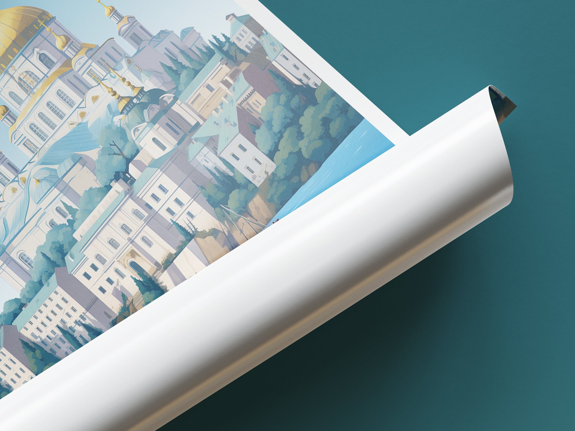 kyiv ukraine travel poster tube ukraine