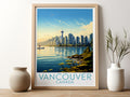 vancouver travel poster for kitchen canada