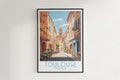 toulouse travel poster hanged on the wall france