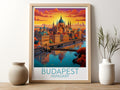 budapest travel poster for kitchen hungary