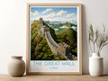 the great wall travel poster for kitchen ll china