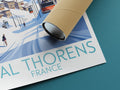 val thorens travel poster rolled france