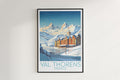 val thorens travel poster hanged on the wall france