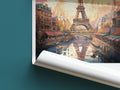 paris travel poster roll up france