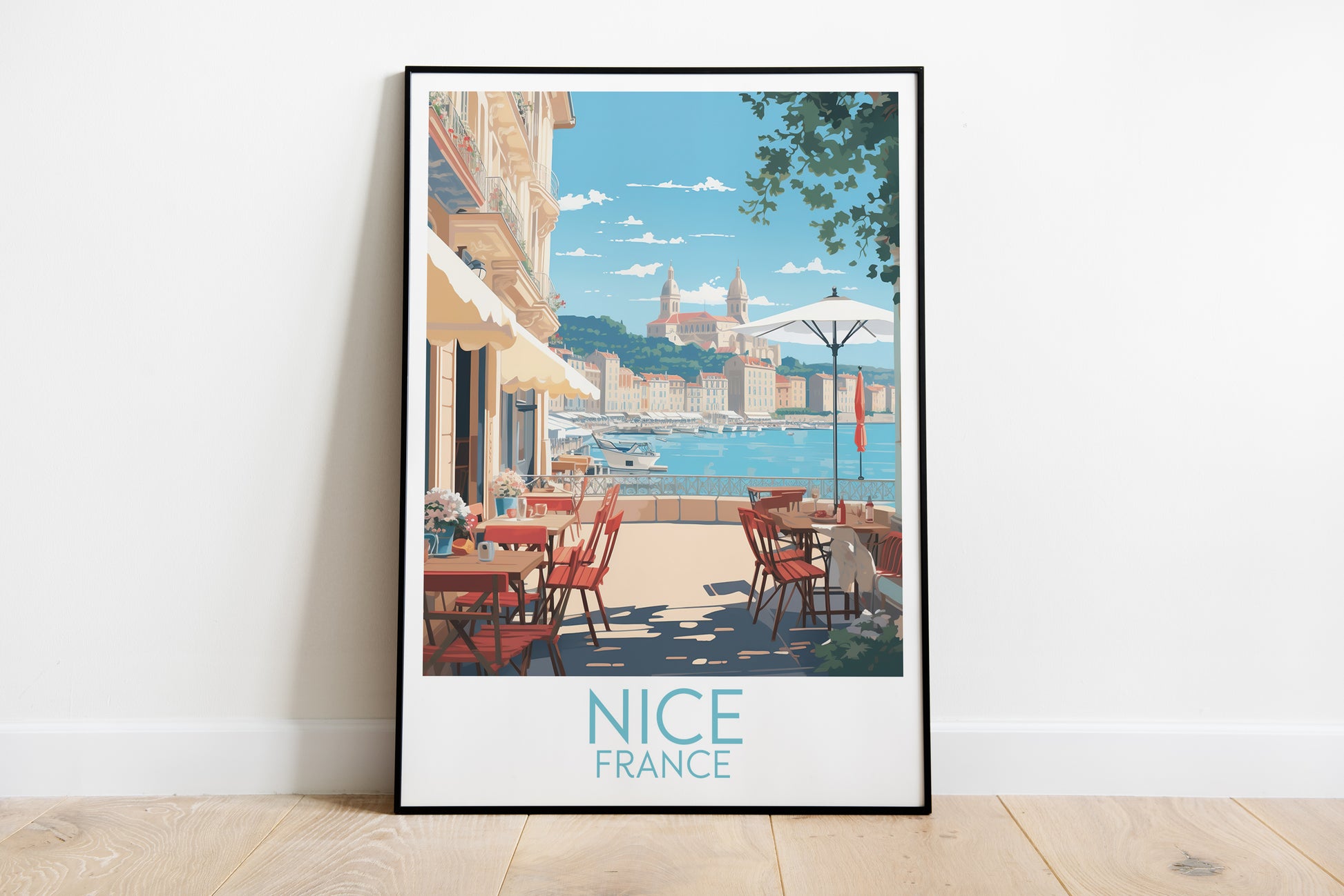 nice travel poster on the ground france