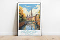 norwich travel poster on the ground england