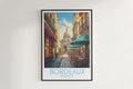 bordeaux travel poster hanged on the wall france