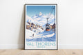 val thorens travel poster on the ground france