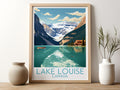 lake louise travel poster for kitchen canada