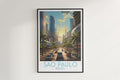 sao paulo travel poster hanged on the wall brazil